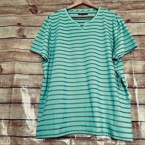 INC International Concepts Women’s XXL Casual Tee Striped Short Sleeves